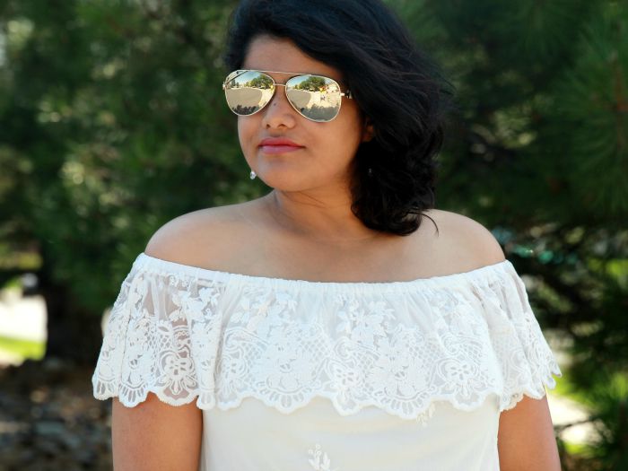 Cover Picture for Lace Off-Shoulder Top from ASOS