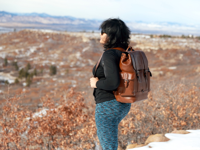 Coach leather backpack that stays together - Fancier's World
